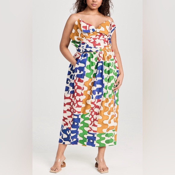 Mara Hoffman Billie Skirt and Vivi top in multi color pattern - Picture 2 of 15